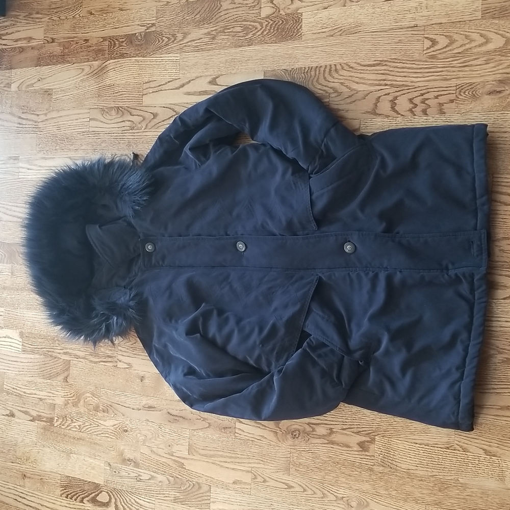 (XL) Carroll Reed Winter Jacket ❤ Faux Fur Trim on Hood❤ Warm and Cozy Soft